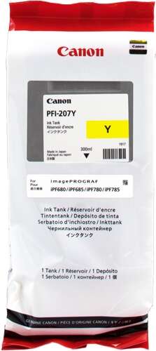 Canon PFI207 Cartouche Yellow Inkjet Marque Originale PFI207Y 8792B001