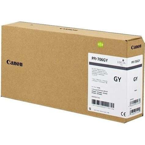 Canon PFI706 Cartouche Gris Inkjet Marque Originale 6690B001