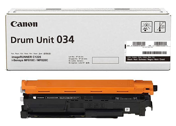 Canon 034 Tambour Imprimante Laser Noir Marque Originale 9458B001 