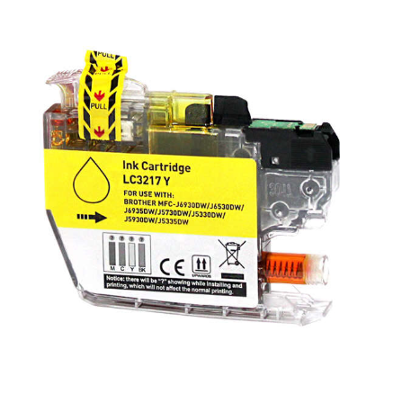 Brother LC3217 Cartouche Inkjet Yellow Compatible PRO 