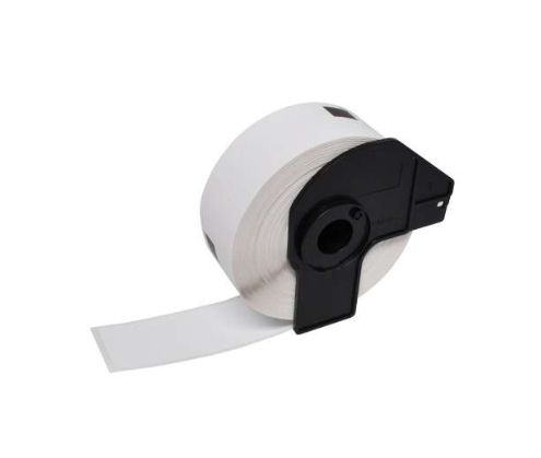 Brother DK11221 Etiquettes Compatible PRO prédédoupées spéciales 23x23 mm 1000 unités texte Noir sur fond Blanc