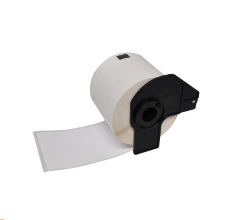 Brother DK11247 Etiquettes Compatible PRO prédédoupées spéciales 103x164 mm 180 unités texte Noir sur fond Blanc
