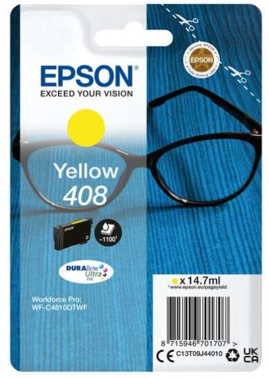 Epson 408 Yellow Cartouche Inkjet Marque Originale C13T09J44010