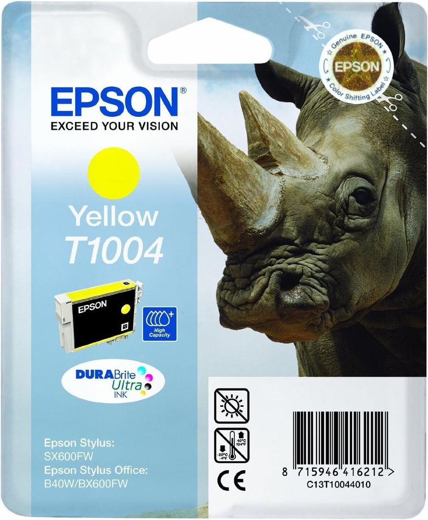 Epson T1004 Yellow Cartouche Inkjet Marque Originale C13T10044010