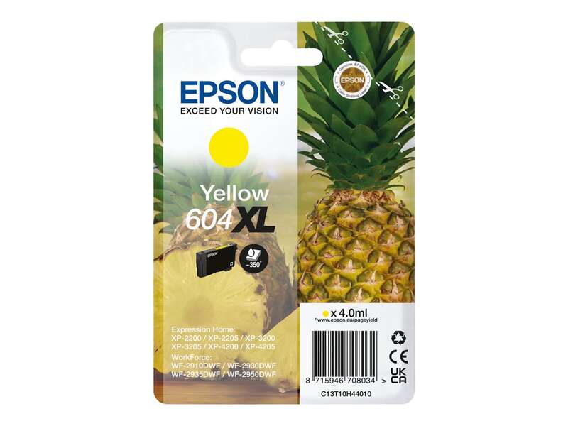 Epson 604XL Yellow Cartouche Inkjet Marque Originale C13T10H44010