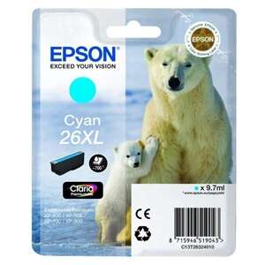 Epson T2632 (26XL) Cyan Cartouche Inkjet Marque Originale C13T26324012