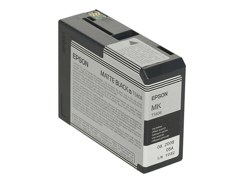 Epson T5808 Noir Mat Cartouche Inkjet Marque Originale C13T580800