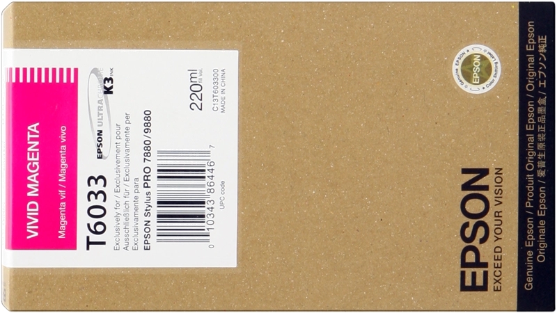 Epson T6033 Magenta Cartouche Inkjet Marque Originale C13T603300