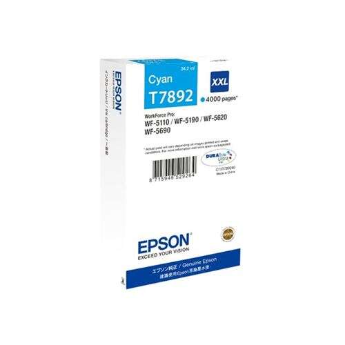 Epson T7892 Cyan Cartouche Inkjet Marque Originale C13T789240