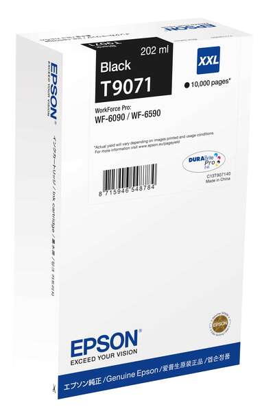 Epson T9071 Noir Cartouche Inkjet Marque Originale C13T907140