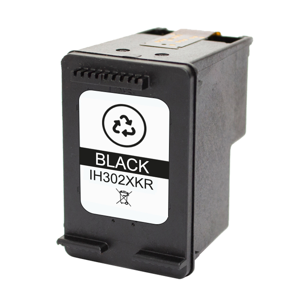 HP 302XL Noir Cartouche Inkjet Remanufacturé PRO Cartouche Inkjet F6U68AE F6U66AE