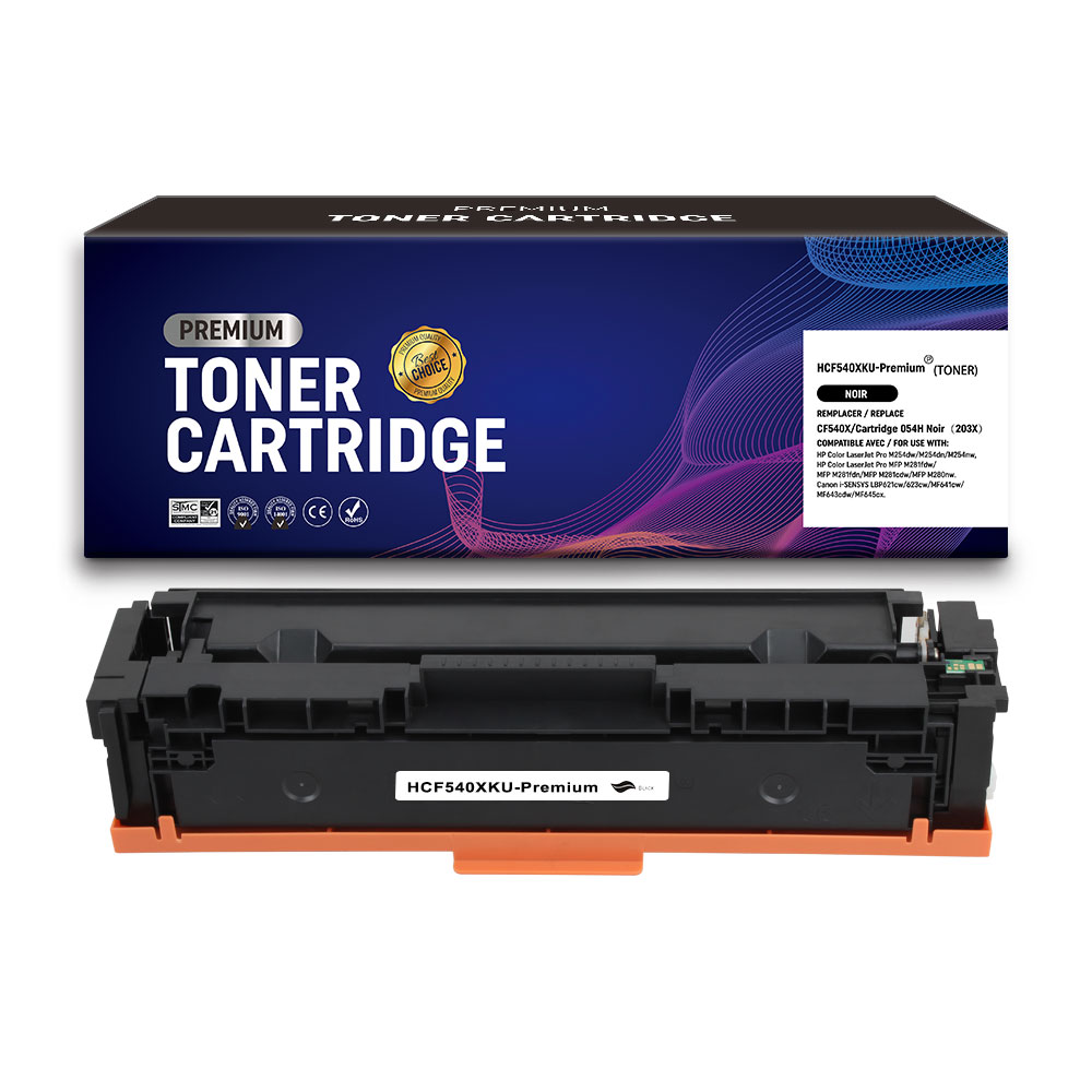 HP CF540X CF540A Noir toner Compatible EXCELLENCE 201X 201A 203X 203A