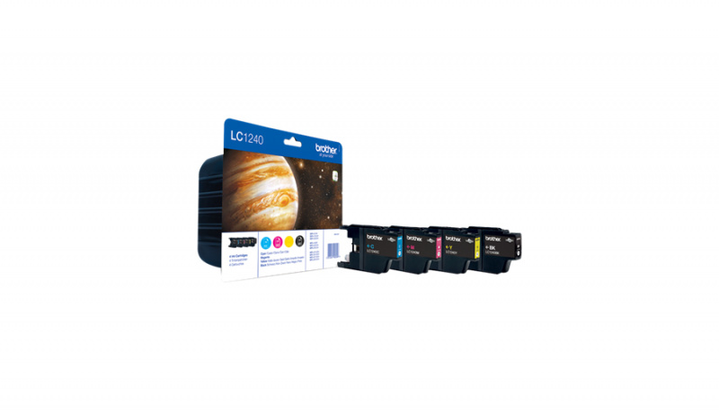 Brother LC1240 Pack de 4 cartouches Inkjet BLK/CYN/MAG/YEL Marque Originale