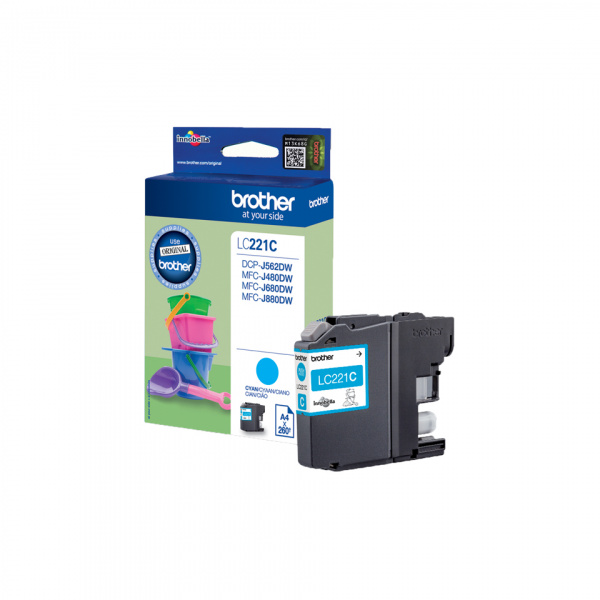 Brother LC221 Cartouche Inkjet Cyan Marque Originale