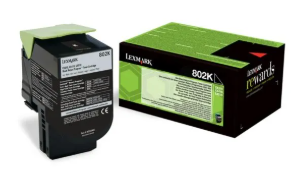 Lexmark 80C20K0 802K Toner Noir Marque Originale