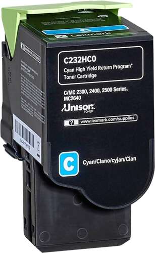 Lexmark C232HC0 Toner Cyan Marque Originale