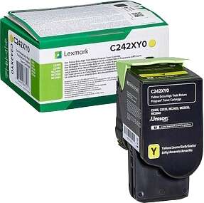 Lexmark C242XY0 Yellow toner Marque Originale