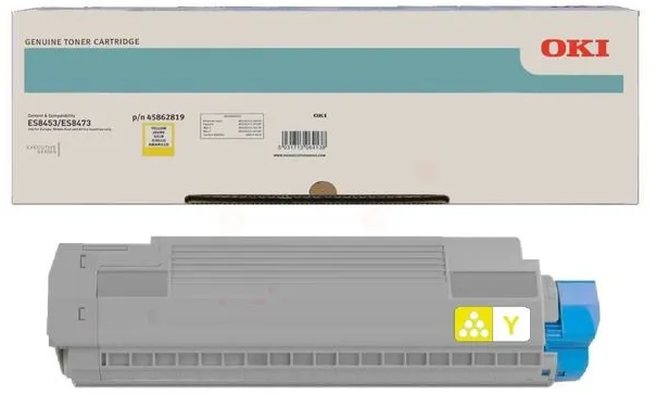 OKI 45862819 Yellow toner Marque Originale 