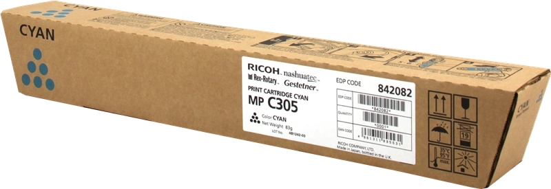 Ricoh 842082 841595 Cyan toner Marque Originale