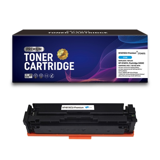 [CA-CF401XU-CE] Canon 045 045H Toner Cyan Compatible EXCELLENCE 1245C002 1241C002 