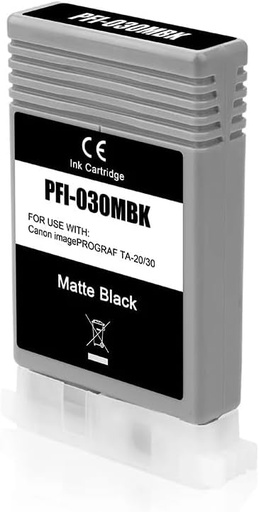 [CA-PFI030MBK-MO] Canon PFI030 Cartouche Noir Mat Inkjet Marque Originale 3488C001