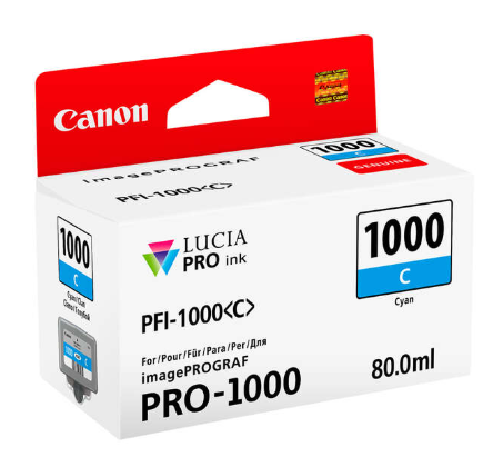 [CA-PFI1000CY-MO] Canon PFI1000 Cartouche Cyan Inkjet Marque Originale PFI1000C 0547C001