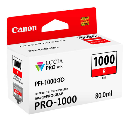 [CA-PFI1000RD-MO] Canon PFI1000 Cartouche Rouge Inkjet Marque Originale PFI1000R 0554C001
