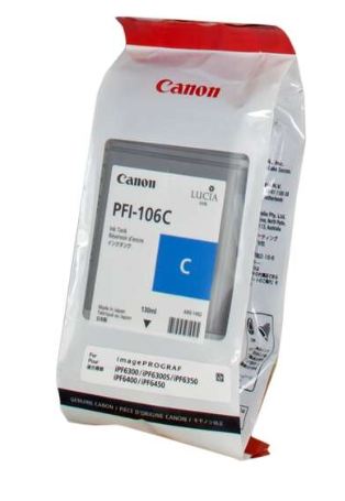 [CA-PFI106CY-MO] Canon PFI106 Cartouche Cyan Inkjet Marque Originale PFI106C 6622B001