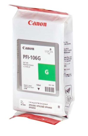 [CA-PFI106GR-MO] Canon PFI106 Cartouche Vert Inkjet Marque Originale PFI106G 6628B001