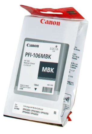 [CA-PFI106MBK-MO] Canon PFI106 Cartouche Noir Mat Inkjet Marque Originale PFI106MBK 6620B001