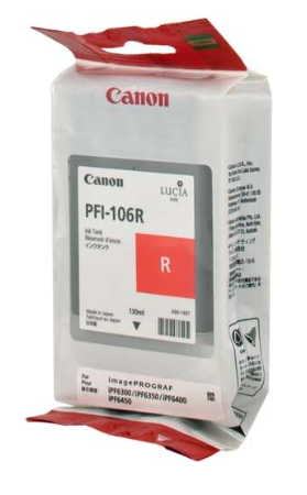 [CA-PFI106RD-MO] Canon PFI106 Cartouche Rouge Inkjet Marque Originale PFI106R 6627B001