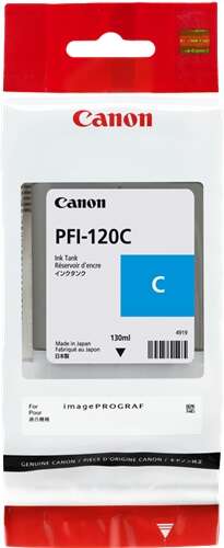 [CA-PFI120CY-MO] Canon PFI120 Cartouche Cyan Inkjet Marque Originale 2886C001