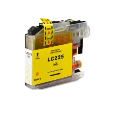 [BR-LC225XLYL-CP] Brother LC225XL Cartouche Inkjet Yellow Compatible PRO 