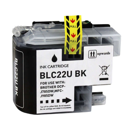 [BR-LC22UBK-CP] Brother LC22U Cartouche Inkjet Noir Compatible PRO 