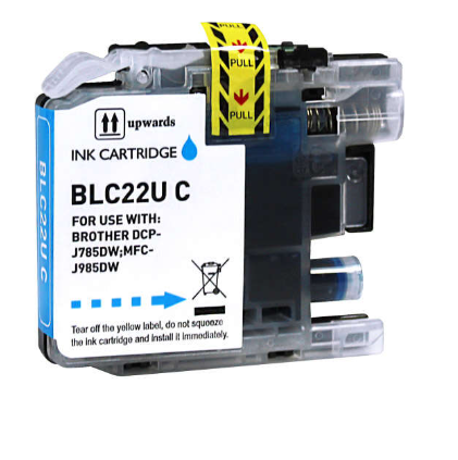 [BR-LC22UCY-CP] Brother LC22U Cartouche Inkjet Cyan Compatible PRO 