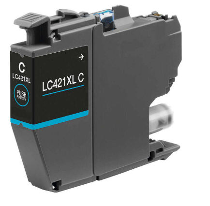 [BR-LC421XLCY-CP] Brother LC421XL Cartouche Inkjet Cyan Compatible PRO 