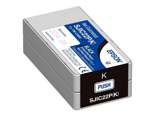 [EP-SJIC22PBK-MO] Epson SJIC22P Noir Cartouche Inkjet Marque Originale C33S020601 SJIC22P(K)