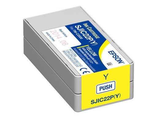 [EP-SJIC22PYL-MO] Epson SJIC22P Yellow Cartouche Inkjet Marque Originale C33S020604 SJIC22P(Y)