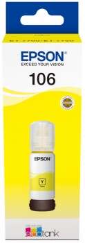 [EP-T00R4-MO] Epson 106 Yellow Bouteille Inkjet Marque Originale C13T00R440