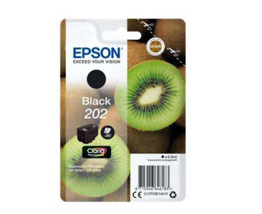 [EP-T02E1-MO] Epson 202 Noir Cartouche Inkjet Marque Originale C13T02E14010