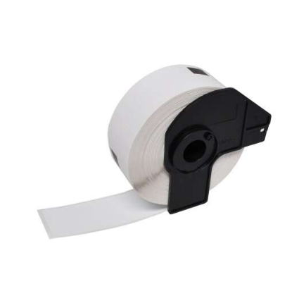 [BR-DK11218-CP] Brother DK11218 Etiquettes Compatible PRO prédédoupées Diamètre 24 mm 1000 unités texte Noir sur fond Blanc