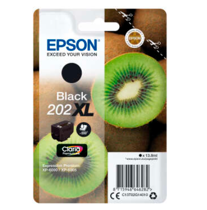 [EP-T02G1-MO] Epson 202XL Noir Cartouche Inkjet Marque Originale C13T02G14010