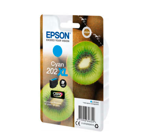 [EP-T02H2-MO] Epson 202XL Cyan Cartouche Inkjet Marque Originale C13T02H24010