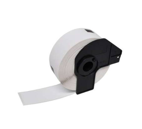 [BR-DK11219-CP] Brother DK11219 Etiquettes Compatible PRO prédédoupées Diamètre 12 mm 1200 unités texte Noir sur fond Blanc