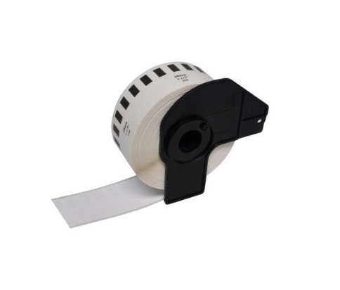 [BR-DK22210-CP] Brother DK22210 Etiquettes Compatible PRO de taille personnalisable largeur 29mm x 30,48 Mètres texte Noir sur fond Blanc