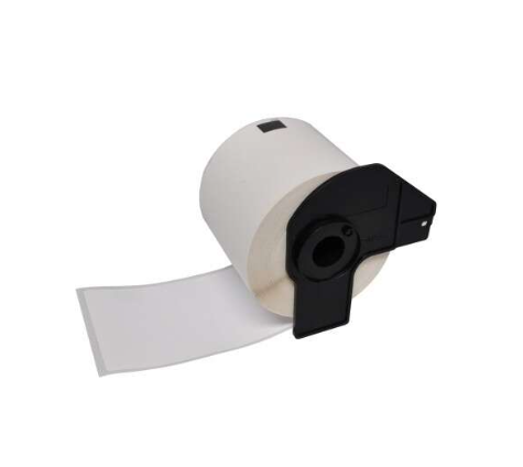 [BR-DK22211-CP] Brother DK22211 Etiquettes Compatible PRO de taille personnalisable largeur 29mm x 15,24 Mètres texte Noir sur fond Blanc