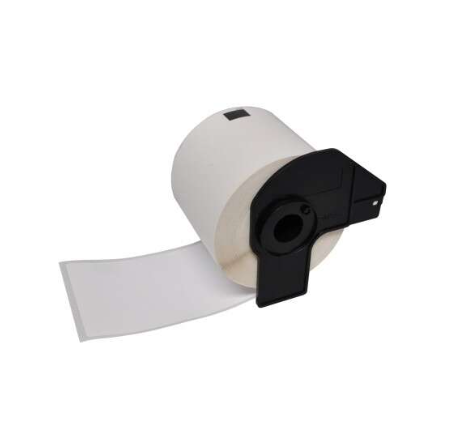 [BR-DK22214-CP] Brother DK22214 Etiquettes Compatible PRO de taille personnalisable largeur 12mm x 30,48 Mètres texte Noir sur fond Blanc