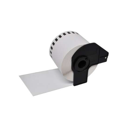 [BR-DK22225-CP] Brother DK22225 Etiquettes Compatible PRO de taille personnalisable largeur 38mm x 30,48 Mètres texte Noir sur fond Blanc