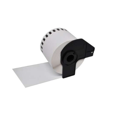 [BR-DK22246-CP] Brother DK22246 Etiquettes Compatible PRO de taille personnalisable largeur 103mm x 30,48 Mètres texte Noir sur fond Blanc
