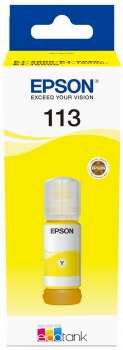 [EP-T06B4-MO] Epson 113 Yellow Bouteille Inkjet Pigment Marque Originale C13T06B440